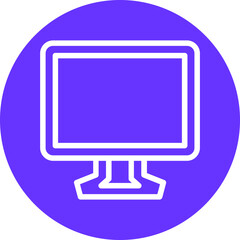 Vector Design TV Screen Icon Style