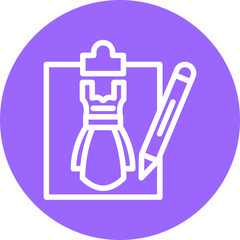 Obraz premium Vector Design Dress Sketch Icon Style