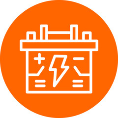 Vector Design Accumulator Icon Style