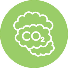 Vector Design Carbon dioxide Icon Style