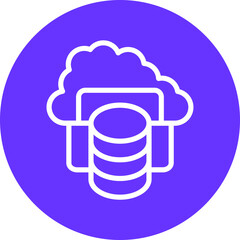 Vector Design Cloud Storage Icon Style