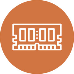 Vector Design RAM Icon Style