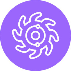 Vector Design Black Hole Icon Style