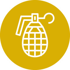 Vector Design Grenade Icon Style