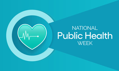 National Public health week observed each year During first full week of April across United states. Vector illustration