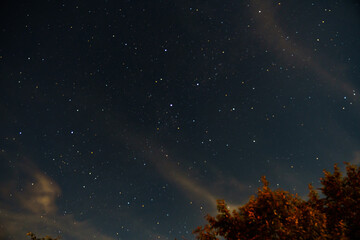 夜空に輝く星空　