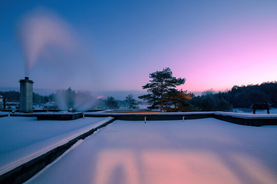 Jilin changbai mountain ma winter scenery