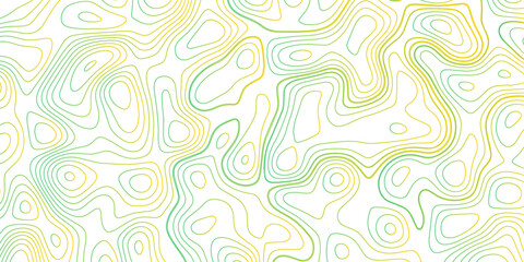 Abstract Topographic map background with wave line. gradient multicolor wave curve lines banner background design. Vector illustration. Line topography map contour background.