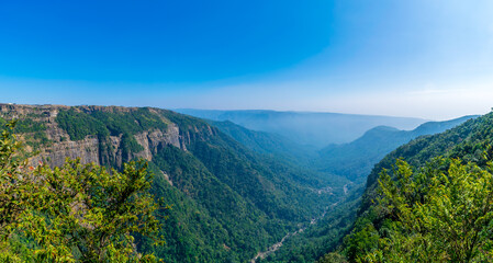 A valley in Cherrapunji, Meghalaya, India