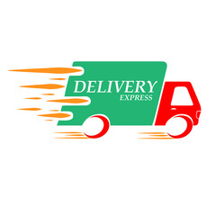 Fast express delivery by car.