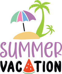 Naklejka premium Summer SVG Design.