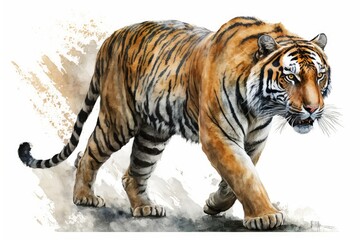 Fototapeta na wymiar siberian tiger in the woods