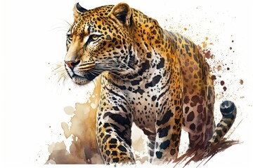 Fototapeta na wymiar portrait of a jaguar panthera leo