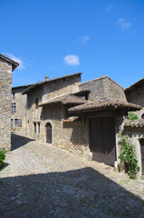 Stone architecture of Perouge, medieval village in France