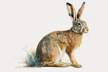 Fototapeta premium rabbit on the ground