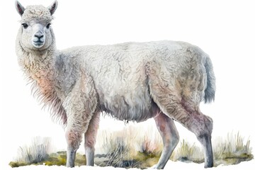Obraz na płótnie Canvas goat on a white background
