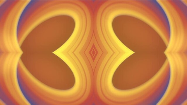 Digital loop animation of multi colored impossible shapes. 3d rendering HD