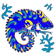 Blue Chameleon