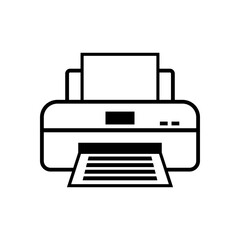 Printer vector icon on white background