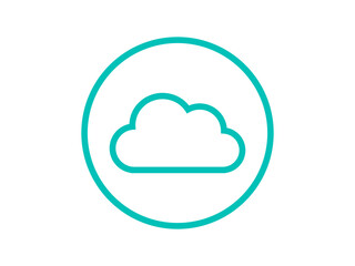 Cloud computing logo design vector	