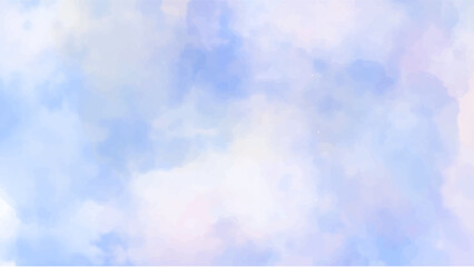 Abstract blue watercolor background for your design, watercolor background concept, vector.