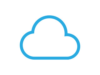 Cloud computing logo design vector	