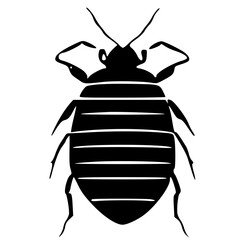 black and white of insect icon