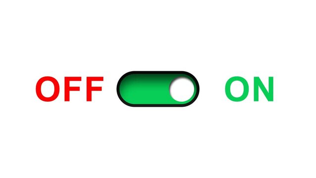 on-off button animation. Turning on and off. on off, button, 3d button.