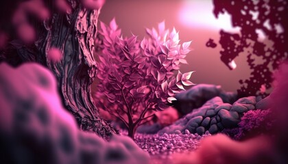 background with flowers generative ai