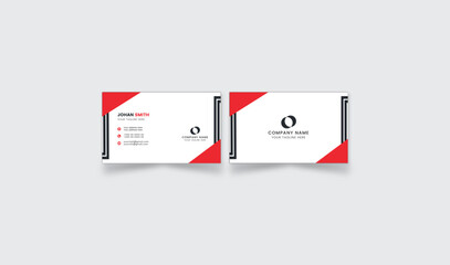 double sided professional business card corporate elegant design vector file 
