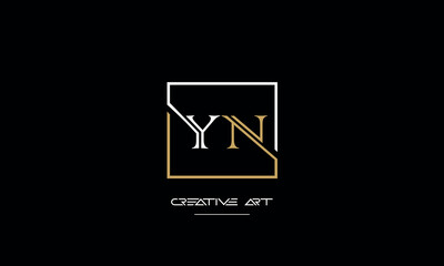 YN, NY, Y, N abstract letters logo monogram - obrazy, fototapety, plakaty