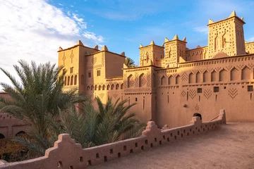 Gordijnen Amridil Kasbah in Morocco, sunny day © ronnybas