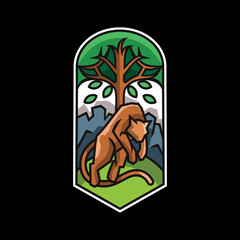 Puma Tree Logo