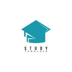 Education logo with creative design premium vector
