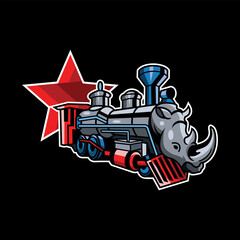 Rhino Train Logo