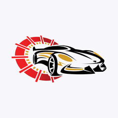 Speed And Car Logo