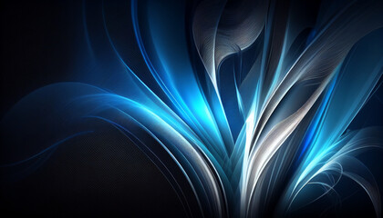 Abstract light effect blue texture background, Generative AI