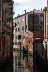 old houses next to a canal in Venice