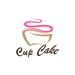 Cupcake Logo design vector illustration template. Cupcake bakery icon.cake store,caker shop ,vector