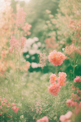 flowers in the garden. generative ai.