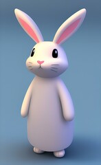white rabbit 3D