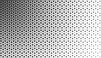 Monochrome repeating geometric texture with gradient. Vector seamless pattern for background, wallpaper, textile, fabric, wrapping paper, web site backdrop. Simple shapes