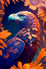 colourful eagle