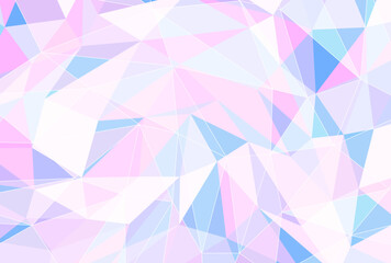 背景イラスト_三角形モザイク_パステルカラー