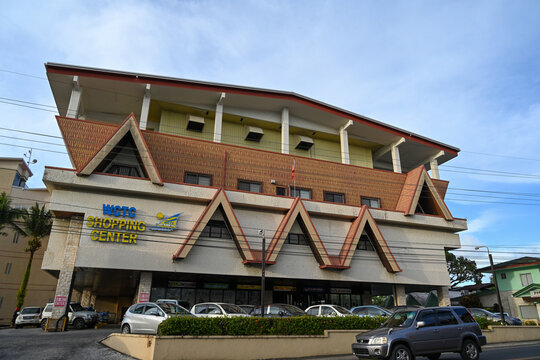 Koror, Palau - FEB 22, 2023: The Palau of WCTC shopping center.
