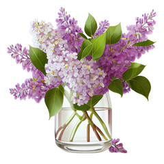  Bouquet of lilac on a transparent background. Png file. Floral arrangement. . For stickers, invitations, greeting cards, wedding card, decorations