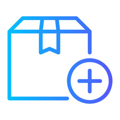 Obraz premium add gradient icon