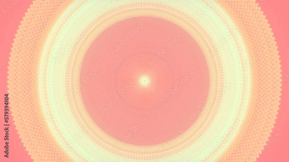 Poster Spectacular pattern created by seamless loop animated wire structure. 3d render
