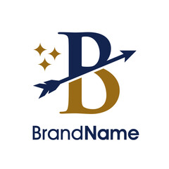 Initial B Arrow Logo © Snaidjer
