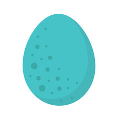 robin egg flat vector illustration clipart isolated on white background